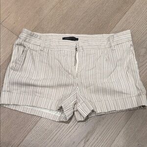 BCBGMaxAzria Cream Striped Women's Shorts